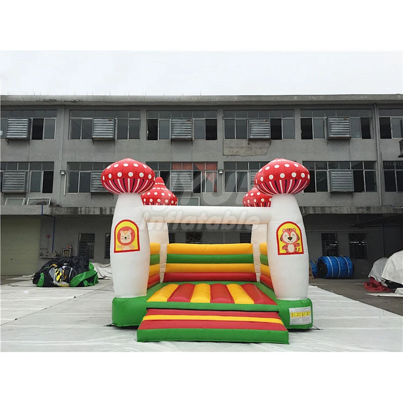 Commercial Funny Moonwalk Bouncy Castle Inflatable Mushroom Bounce House For Kids