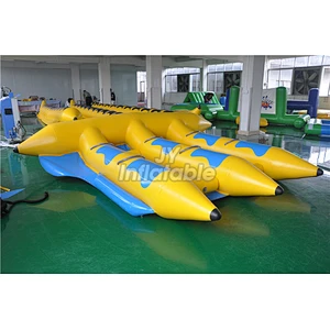 PVC Inflatable Ocean Float Rider 6 Seats Fly Fish Towable Tube Inflatable Flying Fish For Water Sport Game