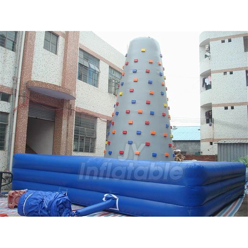 Hot Sale Moving Outdoor Games Portable Children Inflatable Rock Climbing Wall For Sale