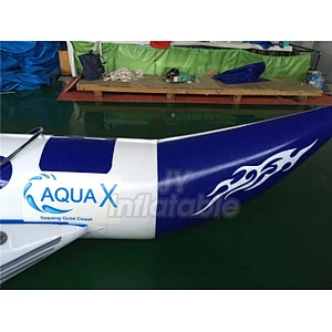 12 Persons(Riders) Seat Durable Cheap Flying Fish Inflatable Boat Banana Float For Play