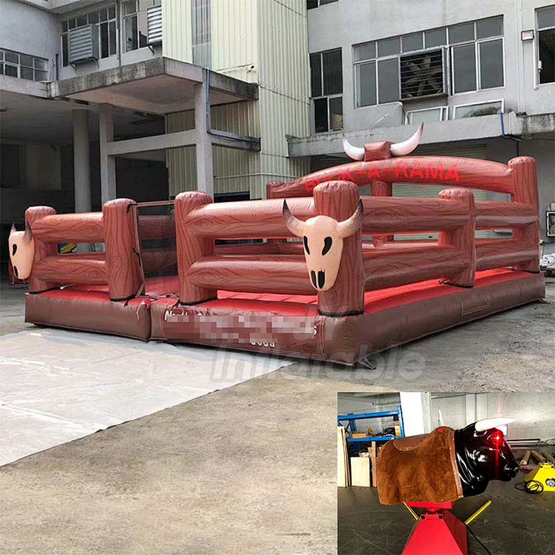 Outdoor Interactive Simulator Carnival Amusement Rides Mechanical Bull Rodeo Inflatable
