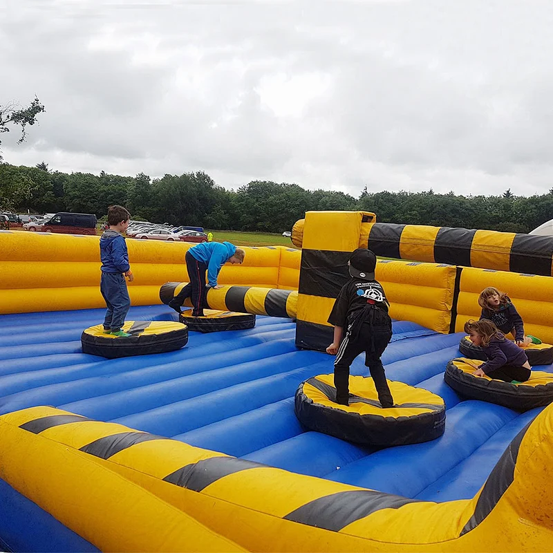 Multi Play Funny Giant Outdoor Interactive Inflatable Meltdown Challenge Games Inflatable Wipeout for Sale