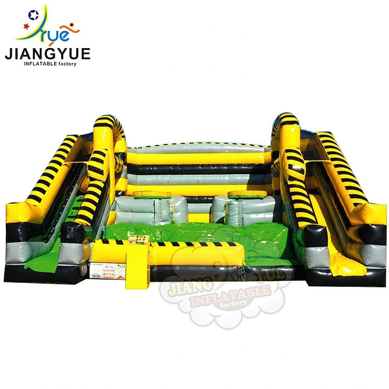 Exciting Mechanical Interactive  Inflatable Battle Zone For Kids And Adults Inflatable Jousting Arena 8mx8.5m