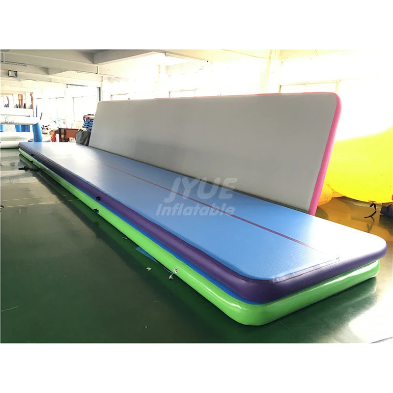 Airtrack Factory Drop Stitch Fabric Commercial Inflatable Air Track For Gym Giant Gymnastics Tumbling Mat Air Floor For Home Use