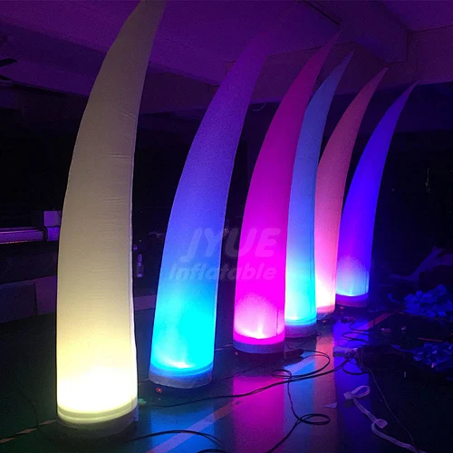 Advertising Outdoor Oxford LED Wedding Decoration Inflatable Pillars Column Air Cone