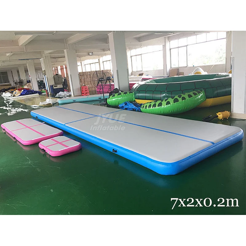 3m 4m 5m 6m 8m 9m 10m 12m Hot Rainbow AirTrack P1 P2 Gymnastics Tumbling Mat Air Floor Factory Custom Logo Inflatable Air Track