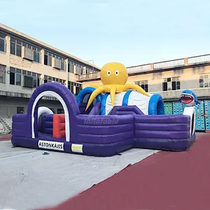 Kids Giant Quality Indoor Attractive Super Fun  Obstacle Challenge The Beast  Amusement Inflatable Theme Park For Sell