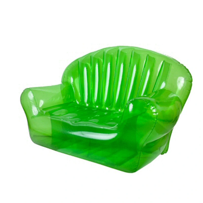 Transparent Pink Color Inflatable Chair With Logo Blow Up Sofa For Outdoor