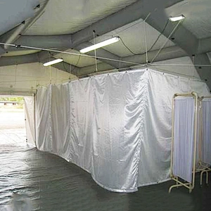 Temporary Medical Emergency Shelter Tent For Disaster Use To Observe And Isolate Patients.