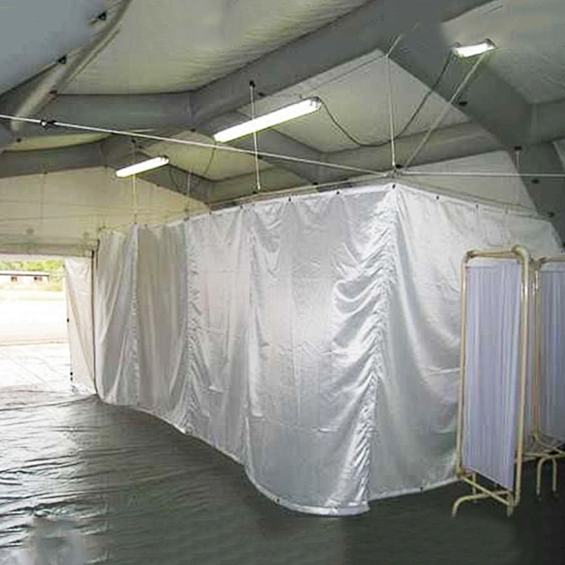 Temporary Medical Emergency Shelter Tent For Disaster Use To Observe And Isolate Patients.