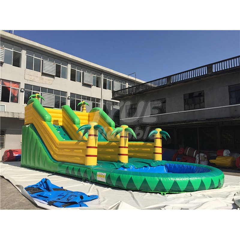 Tropical Factory Price Of Inflatable Water Slide ,Commercial Blow Up Water Slide For Sale