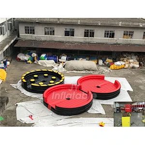 Inflatable Meltdown Jump Bar / Wipe Out Race Challenge Sport Game For Sale