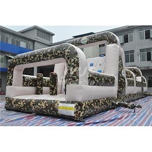 Factory Price Military Extreme Challenge Boot Camp Inflatable Obstacle Course For Sale