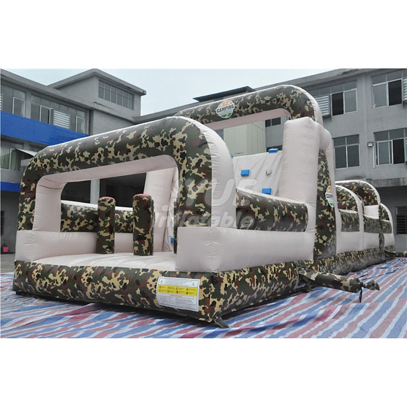 Factory Price Military Extreme Challenge Boot Camp Inflatable Obstacle Course For Sale