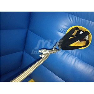 Sport Games Competitive Challenge Race Equipment Two Lane Inflatable Bungee Run Race For Sale