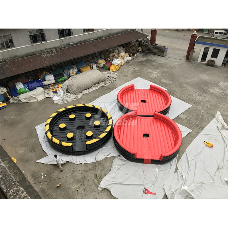 Factory Price Meltdown Inflatable Mechanical Ride Wipeout Eliminator Inflatable Sweeper Game For Sale