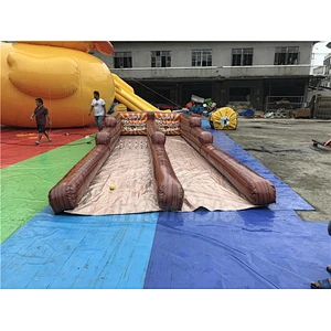 Outdoor Funny Games Zorb Ball Jumbo Inflatable Human Bowling Alley Game Set