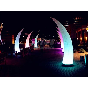 Wedding Party Advertising LED Inflatable Pillar Light Column Tube With Custom Logo