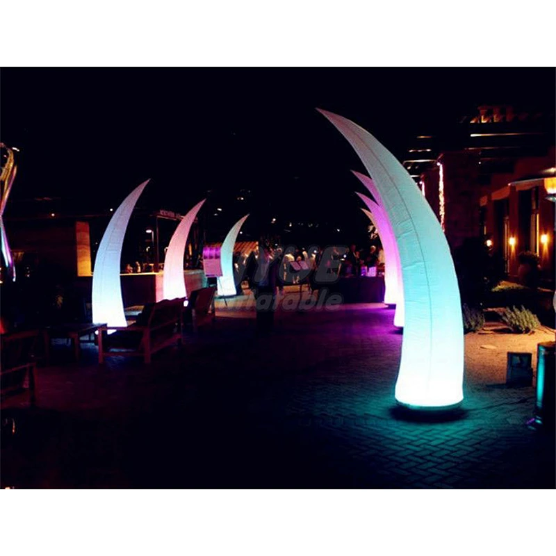 Wedding Party Advertising LED Inflatable Pillar Light Column Tube With Custom Logo