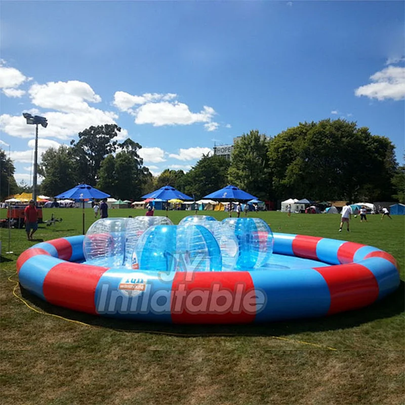 Custom Commercial Swimming Pool For Kids Inflatable Ball Pool With Walking Water Ball