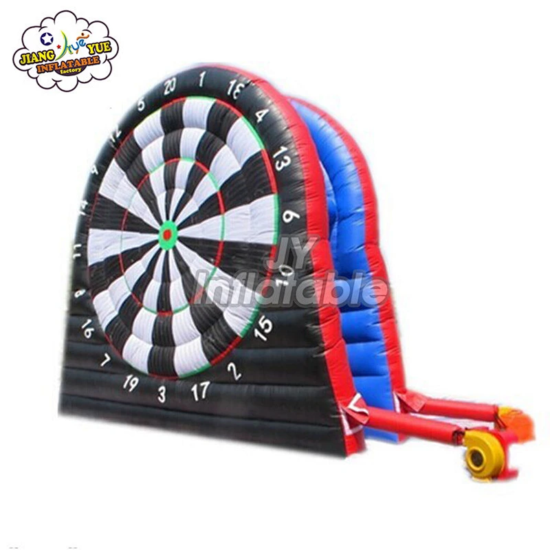 Guangzhou Factory Price Cheap Huge Inflatable Football Dart Board Game , Double Side or One Side Football Dartboard