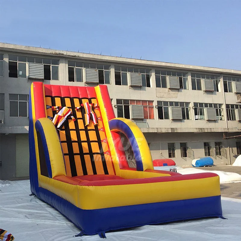 PVC Material Inflatable Sticky Wall Inflatable Sticky Climbing Wall With Suits For Kids
