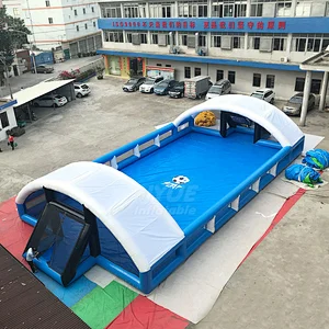 Commercial Inflatable Human Table Football Game Inflatable Table Soccer Foosball  Field