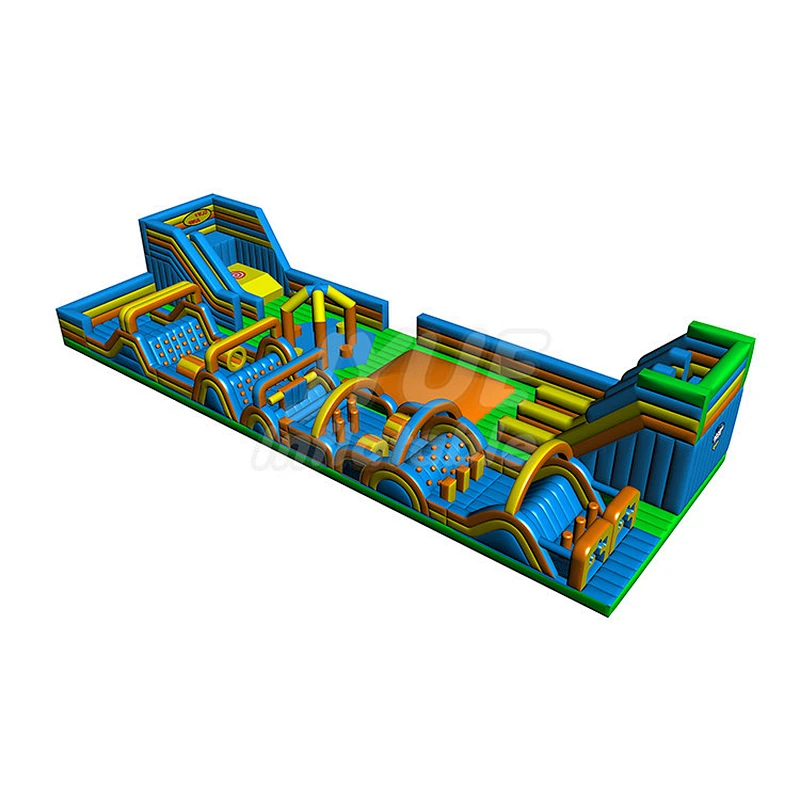 Big Quality Different Themes Slip Slide Amusement Inflatable Game Park Inflatable Trampoline Obstacle Course