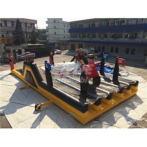 Inflatable 15 Metre Atomic Rush Obstacle Course Slide