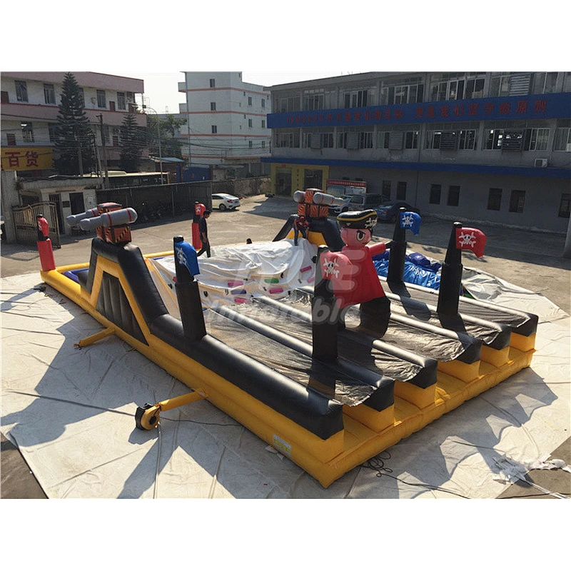 Inflatable 15 Metre Atomic Rush Obstacle Course Slide