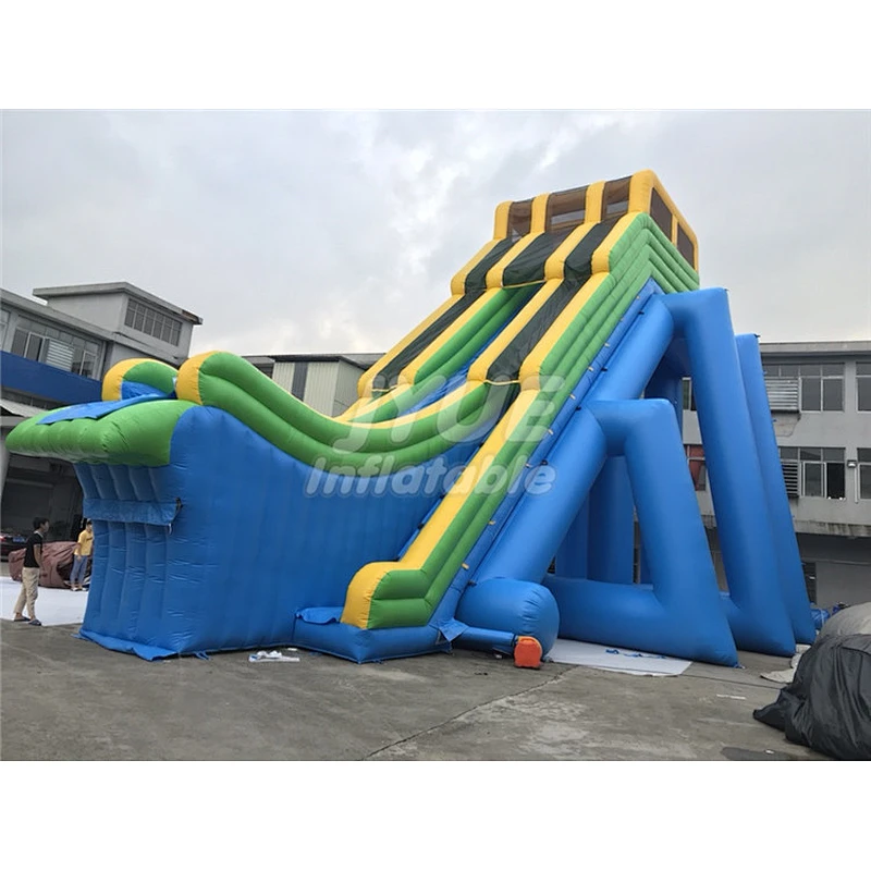 NEW Free Fall Crazy Drop Kick Waterslide Large Inflatable Roller Coaster Slides Inflatable Dropkick Water Slide For Adults