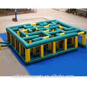 Outdoor Maze Rental, Inflatable Haunted Maze Inflatable Escape Game For Sale