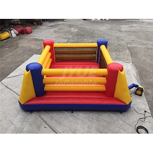Factory Inflatable Jousting Boxing Ring With Gloves , Inflatable Bouncy Boxing for Kids