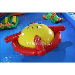 UFO Inflatable Saturn Water Toys , Commercial Inflatable Water Spinner For Sale