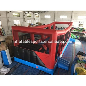 Outdoor Inflatable Wipeout Obstacle Big Balls Wipe Out Game Inflatable Obstacle Course Challenge