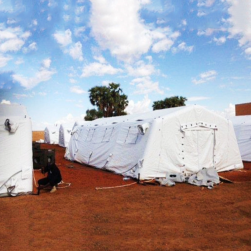 Portable White Airtight Windproof Heavy Duty Field Hospital Inflatable Camping Tent
