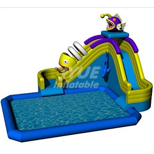 Trade Assurance Commercial Grade Equipment Water Park Child Slide Inflatable Water Park For Land