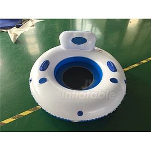 Water Park Equipment Pool Floating Single Tubes Single Water Slide Tubes With Backrest