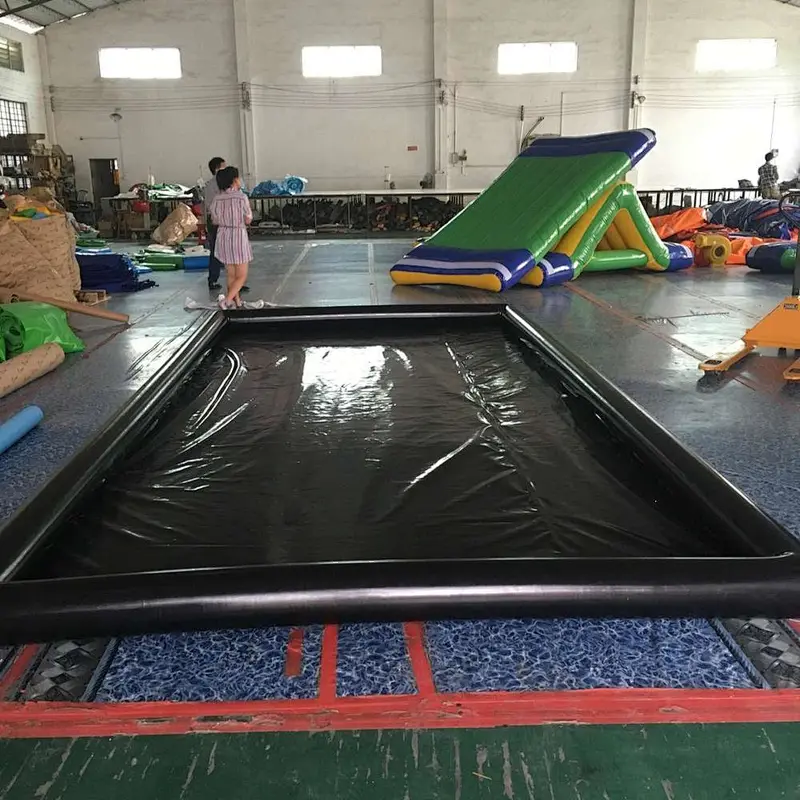 Commercial Easy Set Up Air Seal Type Mobile Wash Mat Inflatable Car Wash Mat