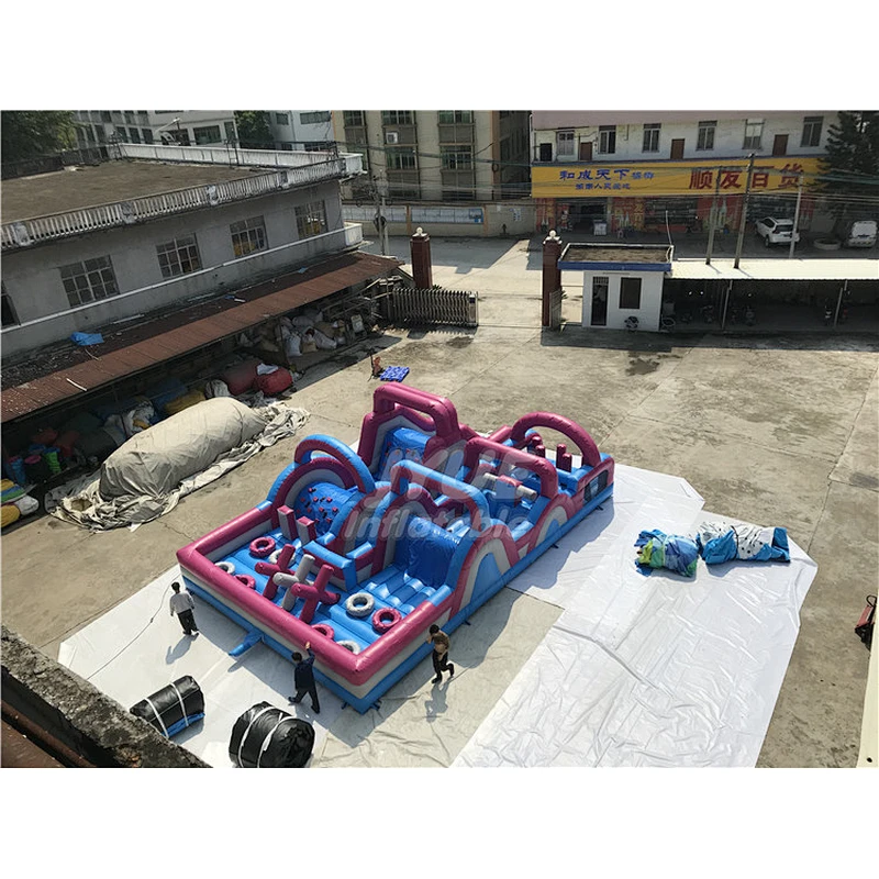 Kids And Adults Bouncy Castle House Challenge Inflatable Toddler Obstacle Course