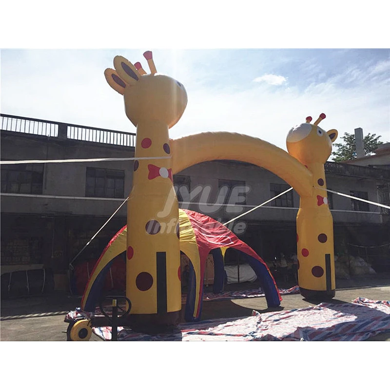 Outdoor Durable  Giraffe Inflatable Advertising Arch For Promotion Events