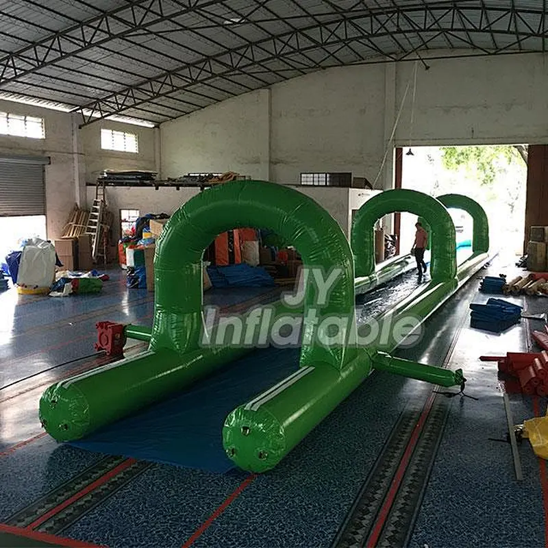 Largest Single Lane 1000ft Inflatable Street Water Slide For Event Inflatable Soap Water Slide My City