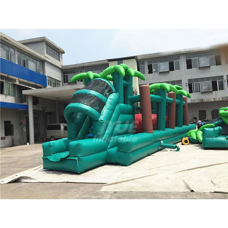 PVC Tarpaulin Material Obstacle Course Inflatable Jungle , Meltdown Big Baller Obstacle Course For Sale