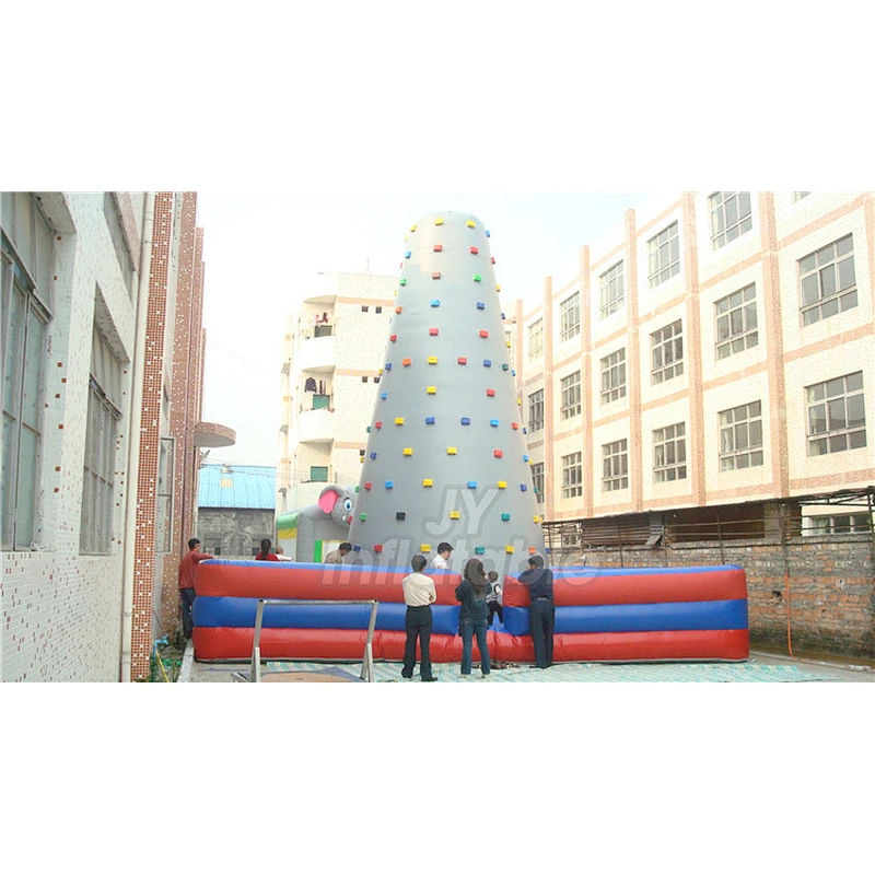 Hot Sale Moving Outdoor Games Portable Children Inflatable Rock Climbing Wall For Sale