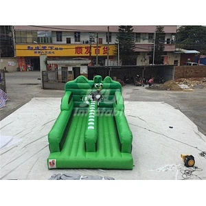 Adult And Children Outdoor Sport Games Commercial Used Runway Two Lane Inflatable Bungee Run With IPS System