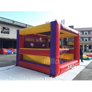 Knock It Off/ Knock Me Out Down Inflatable Archery Hoverball Tag Game For Sale