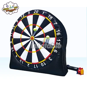 Guangzhou Factory Price Cheap Huge Inflatable Football Dart Board Game , Double Side or One Side Football Dartboard