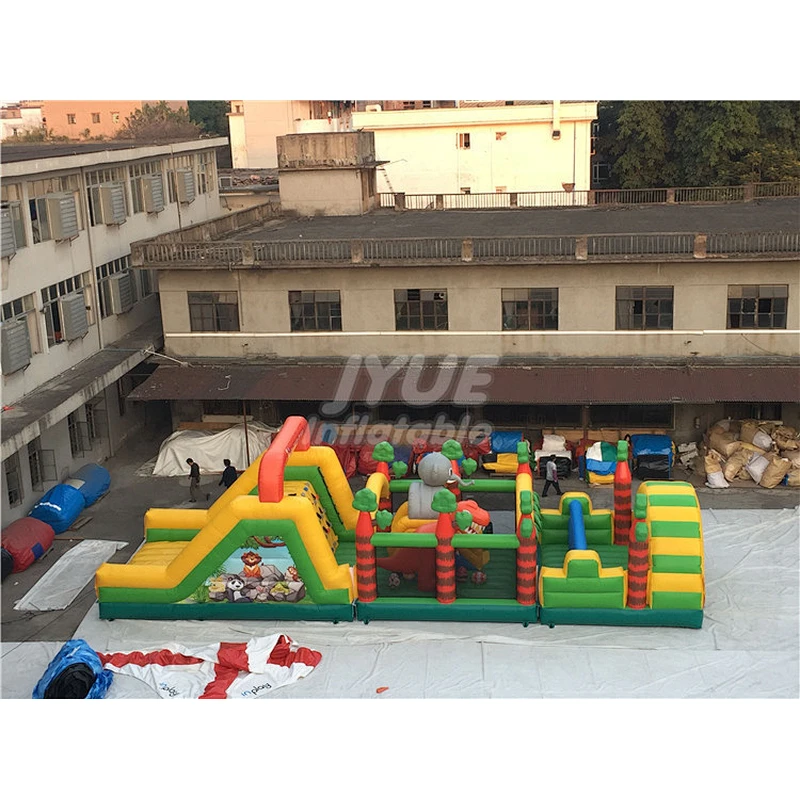 Cool Amazing Simple Indoor Kids Playground Inflatable Obstacle Course Jump House
