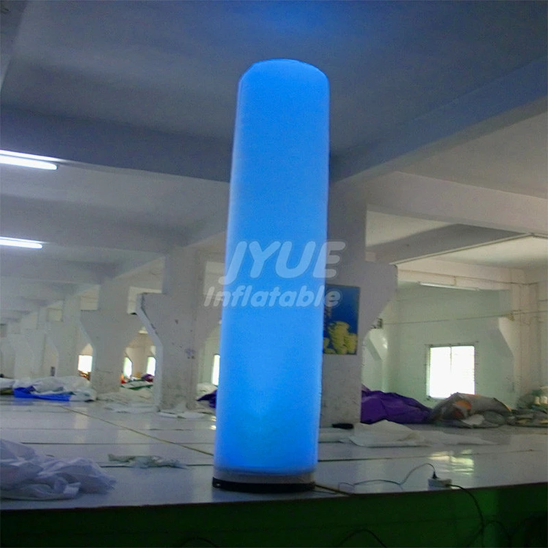 Outdoor Event Party Club 3m High Decoration Advertising Inflatable LED Column With Light