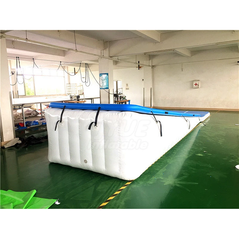 Incline Gymnastics Tumbling Ramp Inflatable Wedge Tumble Track For Training
